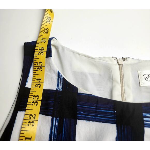 Eliza J Dress Womens 10 Plaid Cocktail Fun Flirty preppy classic cocktail party - Picture 7 of 12